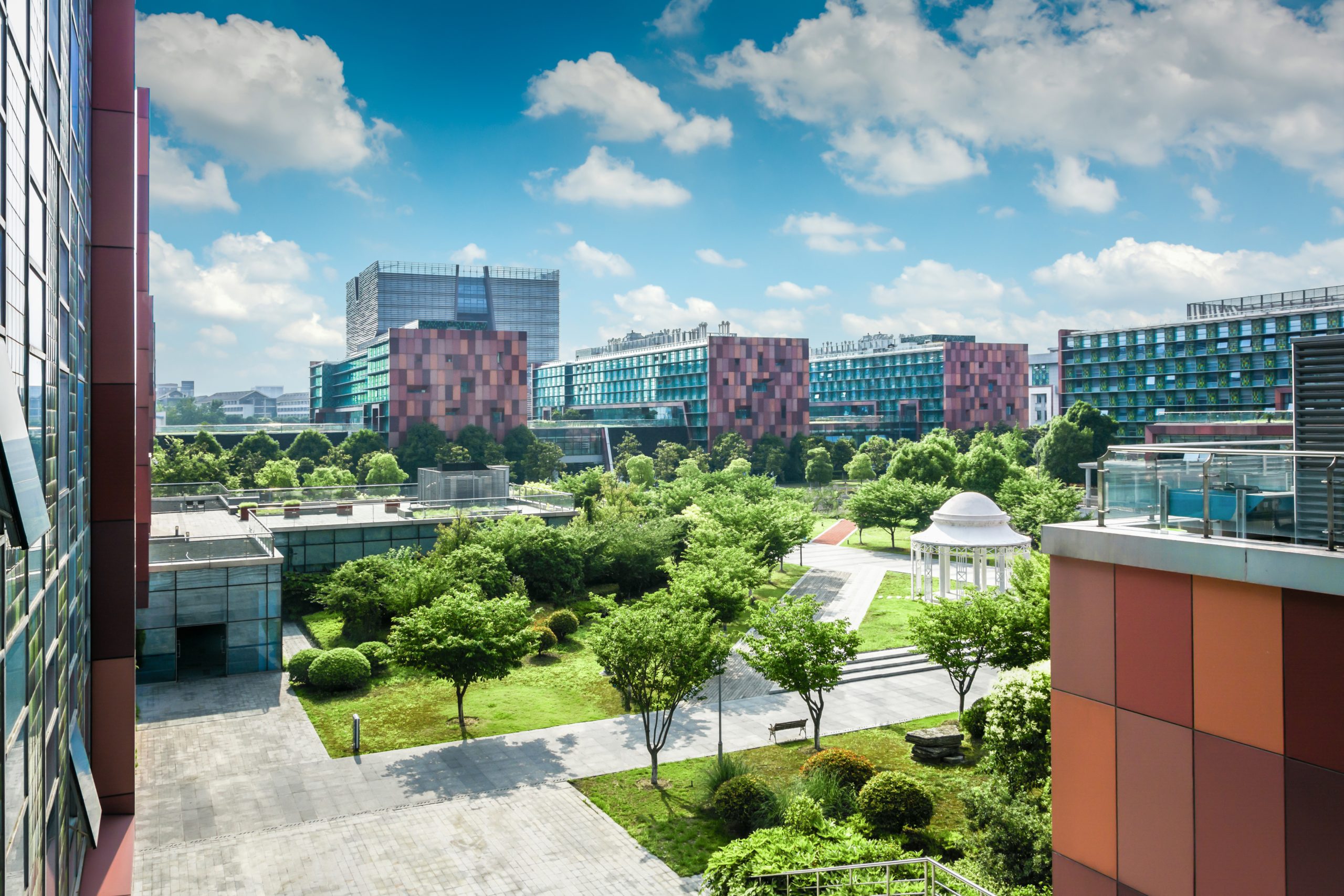 the college buildings